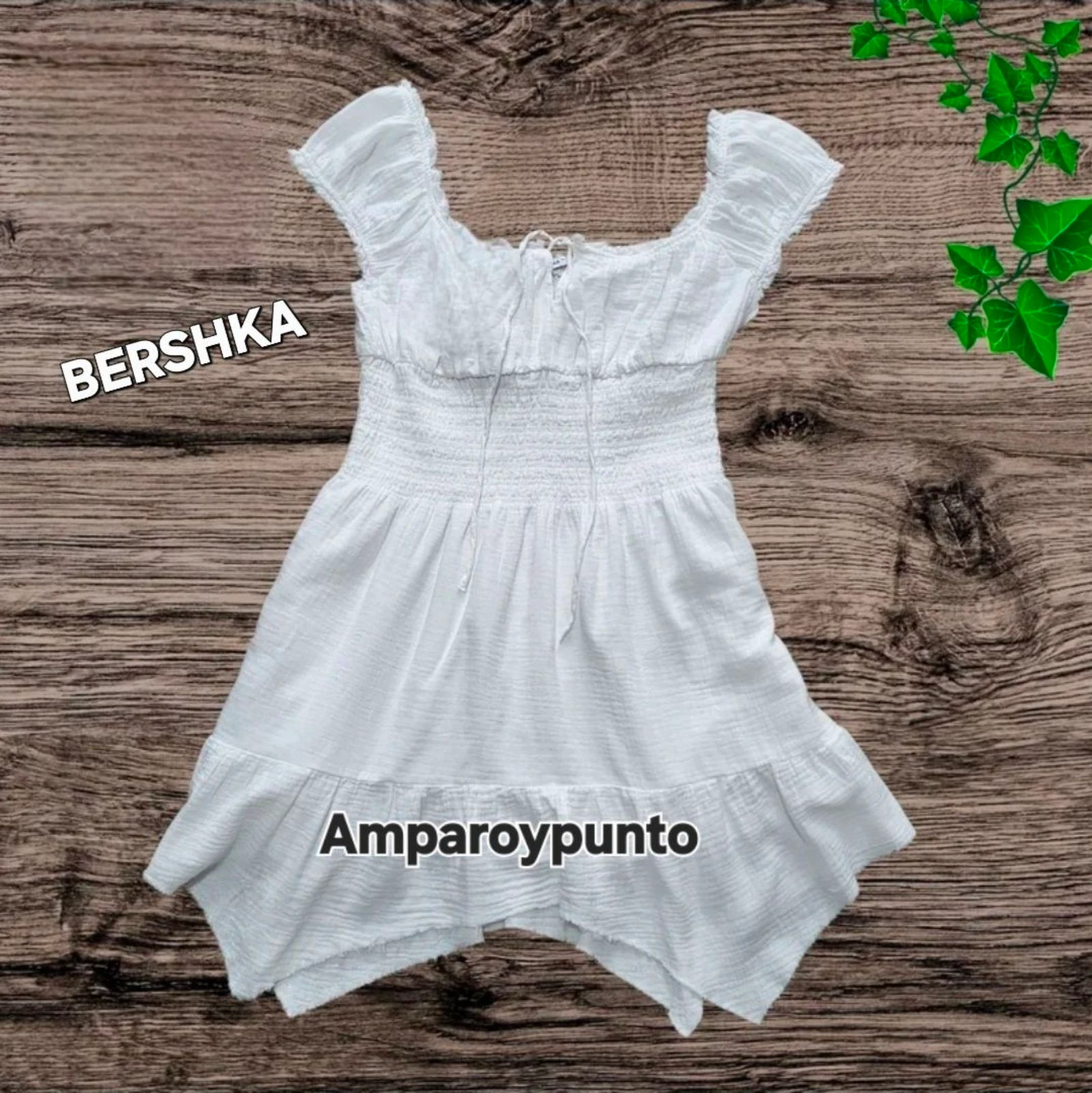 Vestido blanco bershka  – photo 4
